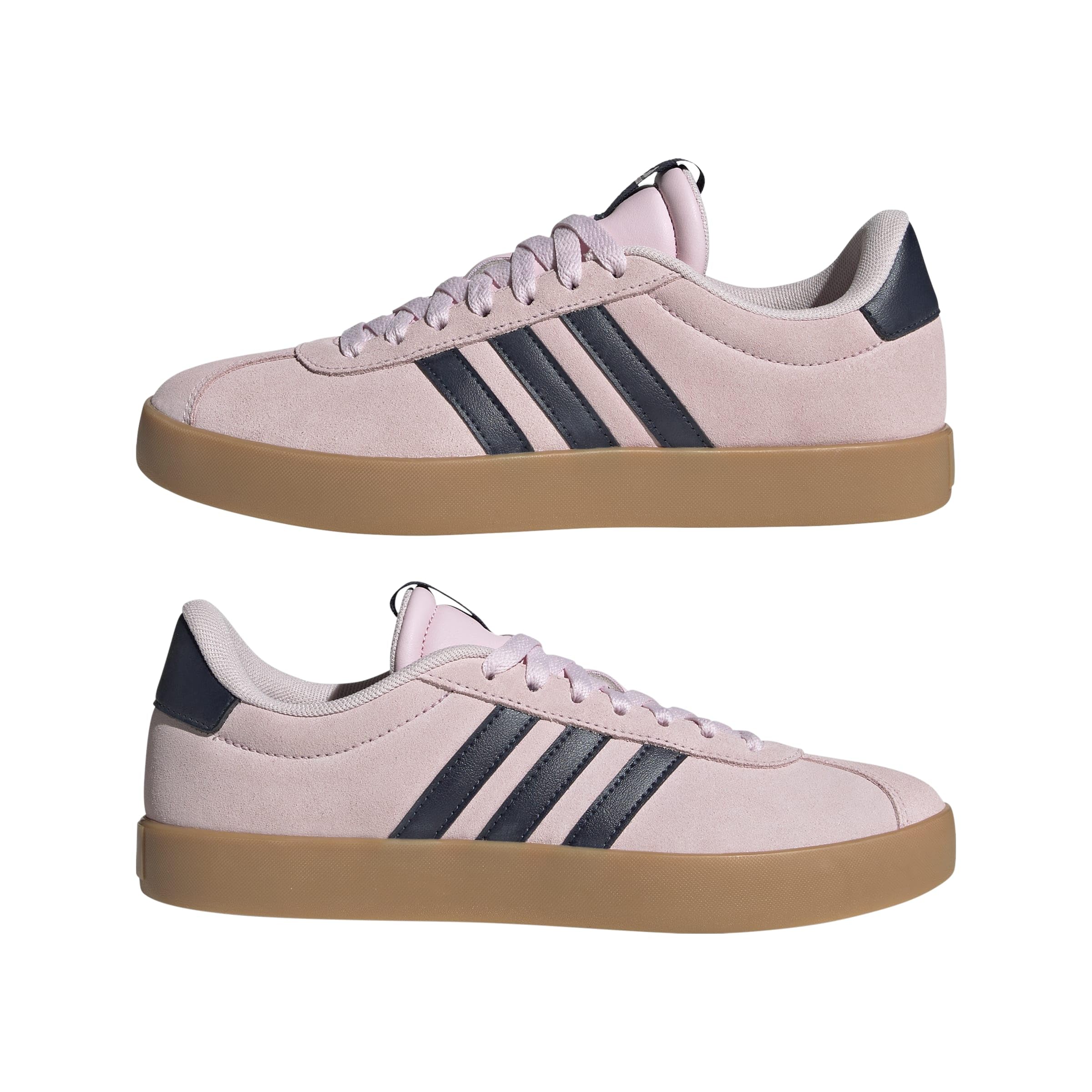 Adidas Womens VL Court 3.0 Sportswear, Clear Pink/Ink/Gum, 9.5