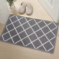Finchitty Indoor Door Mat, Dirt Resistant and Absorbent, Low-Profile, Non-Slip, Washable Inside Floor Mats for Front Door, Back, and Entrance, 36" x 24", Grey