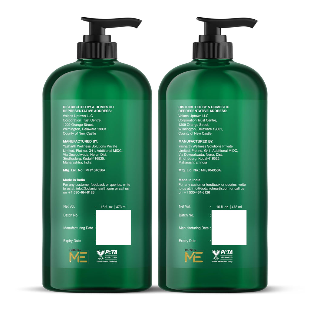 Botanic Hearth Tea Tree Shampoo And Conditioner Set | With 100% Pure Tea Tree Oil, For Itchy And Dry Scalp, Sulfate/Paraben Free | For Men And Women | 16 Fl Oz Each