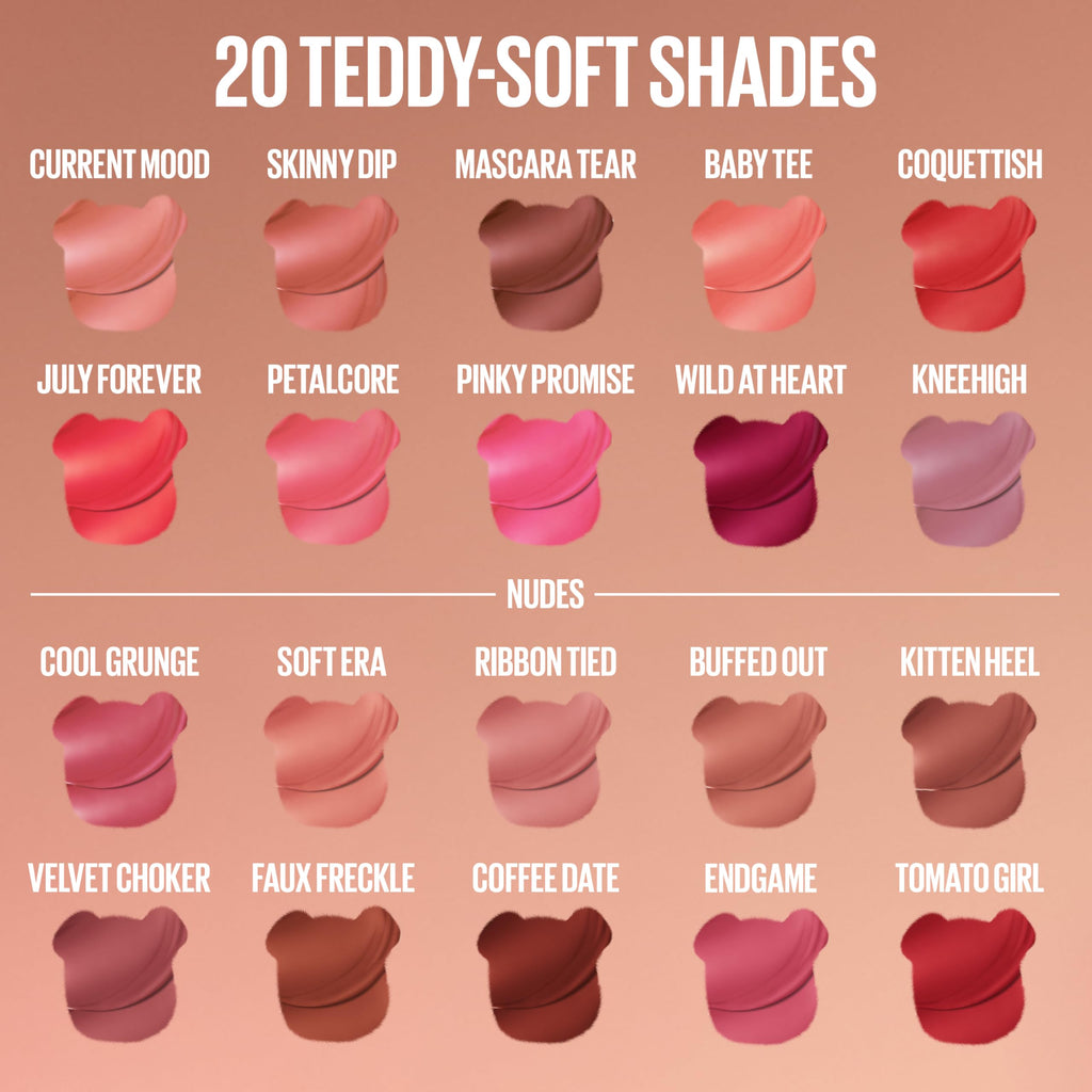 Maybelline Super Stay Teddy Lip Tint, Long Lasting Matte Lipstick For Up To 12HR Wear, Kneehigh, 1 Count