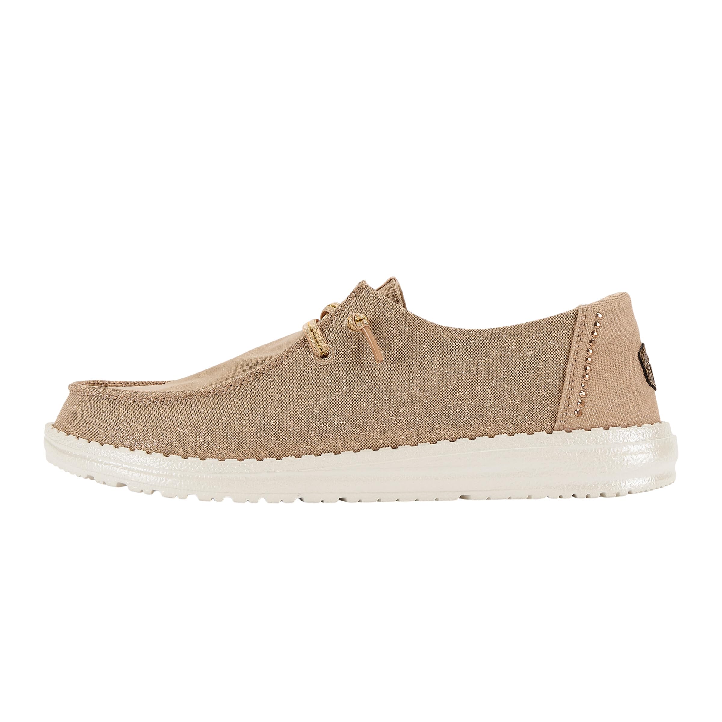 HEYDUDE Wendy Stardust Rose Gold Size 8, Women’s Shoes, Slip-on Loafers, Comfortable & Light-Weight