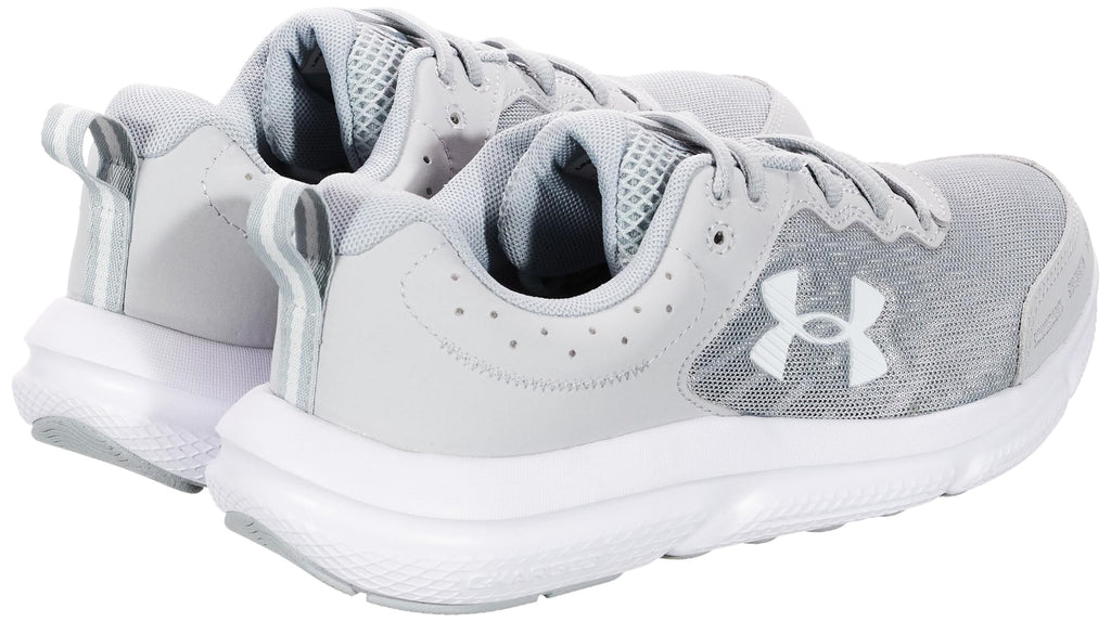Under Armour Men's Charged Assert 10 Shoes, (100) Mod Gray/Mod Gray/White, 12