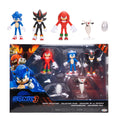 Sonic 3 Movie Action Figures 2.5-Inch Movie Collector Toy Figure Multi-Pack Includes Sonic Knuckles Shadow Buzz Bomber & Drone- Officially Licensed Toys