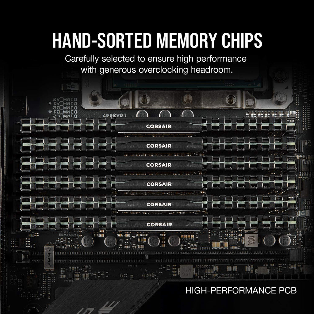 CORSAIR Vengeance LPX DDR4 RAM 32GB (2x16GB) 3200MHz CL16-20-20-38 1.35V Intel AMD Desktop Computer Memory - Black (CMK32GX4M2E3200C16)