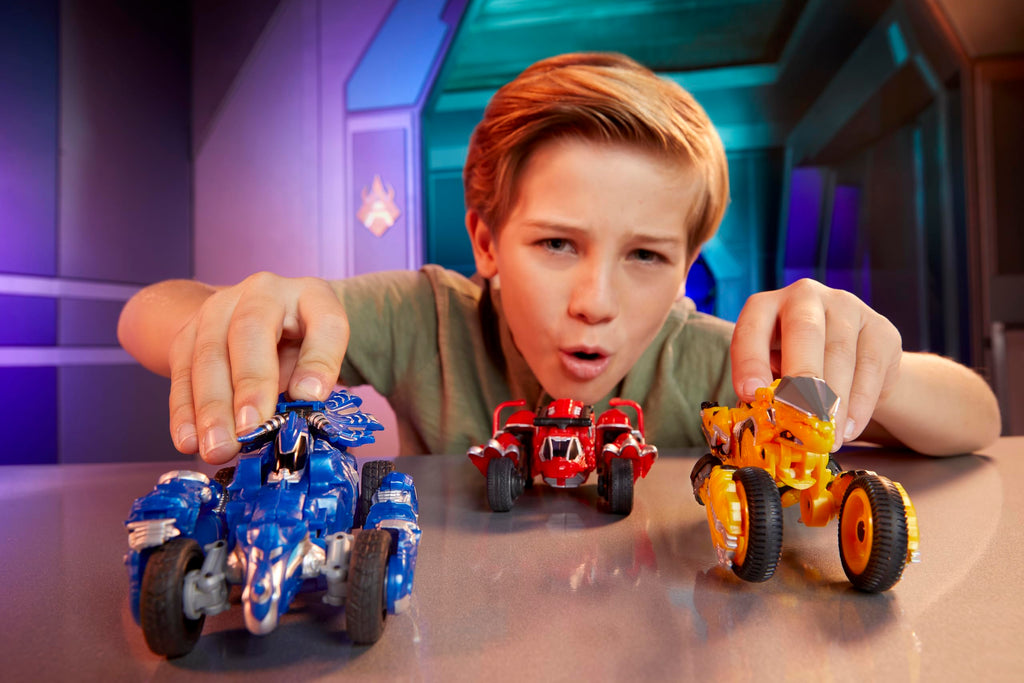 Armorsaurs Evolver Cobalt Transforming Dinosaur to Vehicle Toy, 2-in-1 Dino Figure with Multi-Step Conversion, Kids, Boys, Girls, Ages 6+