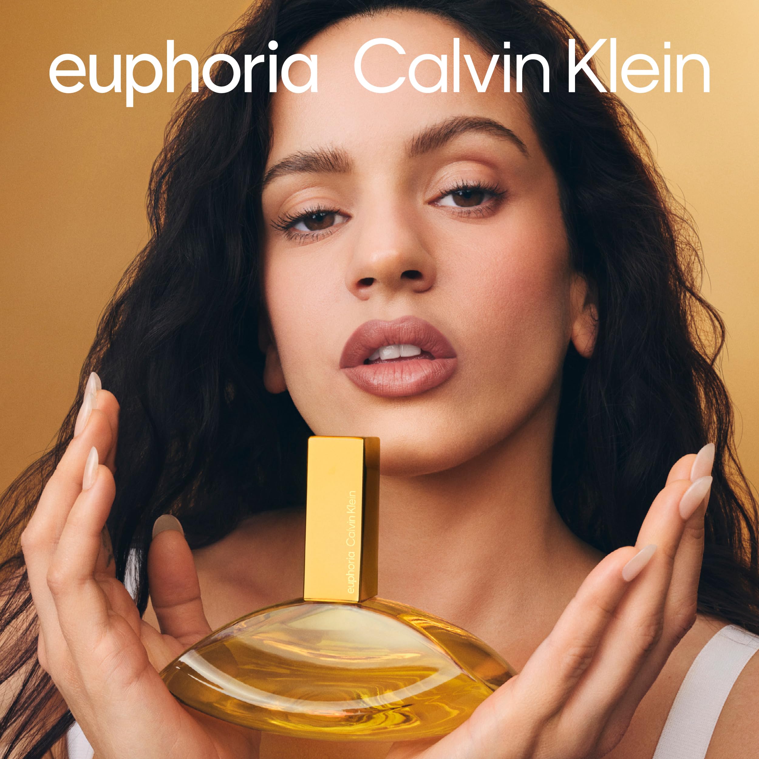 Calvin Klein Euphoria Solar Elixir Parfum Intense worn by Rosalia – Ambery Perfume for Women – With Mango, Golden Orchid, Vanilla & Cedarwood – Long-Lasting Fragrance