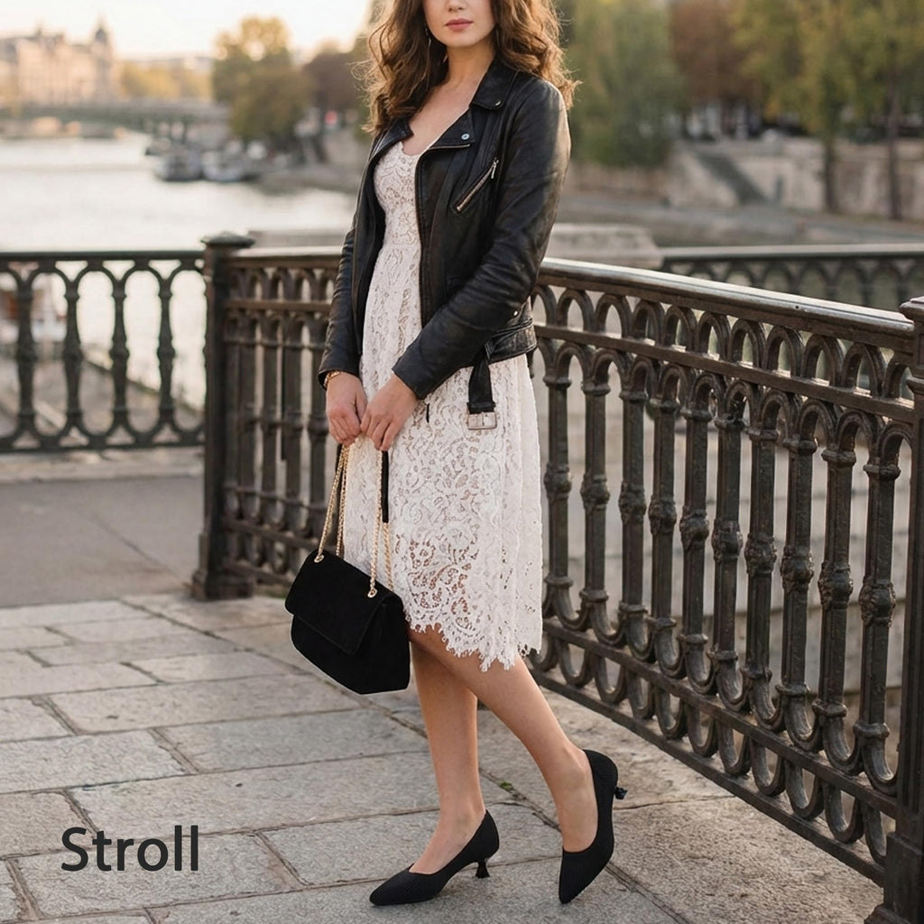youngshow Black Kitten Heels for Women Comfortable Dressy Heels Casual Low Heel Pumps Elegant Business Pumps Womens Flight Attendant Shoes