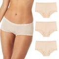 Maidenform Women's Underwear Boy Shorts Pack, 3-Pack, Microfiber Boy shorts Underwear Women Pack, Lace Panties for Women