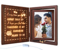 soruney Light Up Couples Picture Frame, USB Powered Romantic Rotating Love Frame for 2 4x6 Photos – Wedding Anniversary or Valentine’s Day Gifts for Couples, Boyfriend, Girlfriend, Husband, Wife