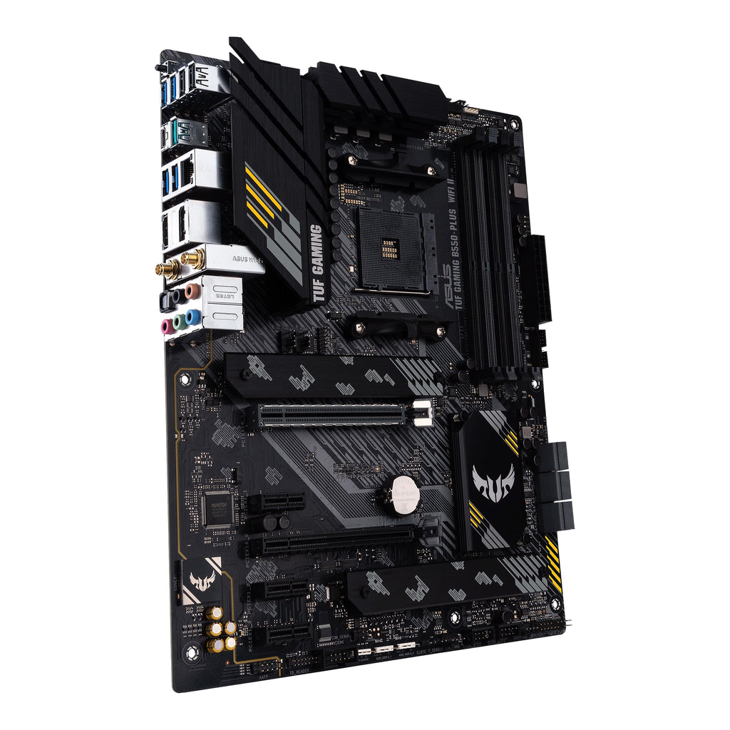 ASUS TUF Gaming B550-PLUS WiFi II AMD AM4 (3rd Gen Ryzen™) ATX Gaming Motherboard (PCIe 4.0, WiFi 6, 2.5Gb LAN, BIOS Flashback, USB 3.2 Gen 2, Addressable Gen 2 RGB Header and Aura Sync)