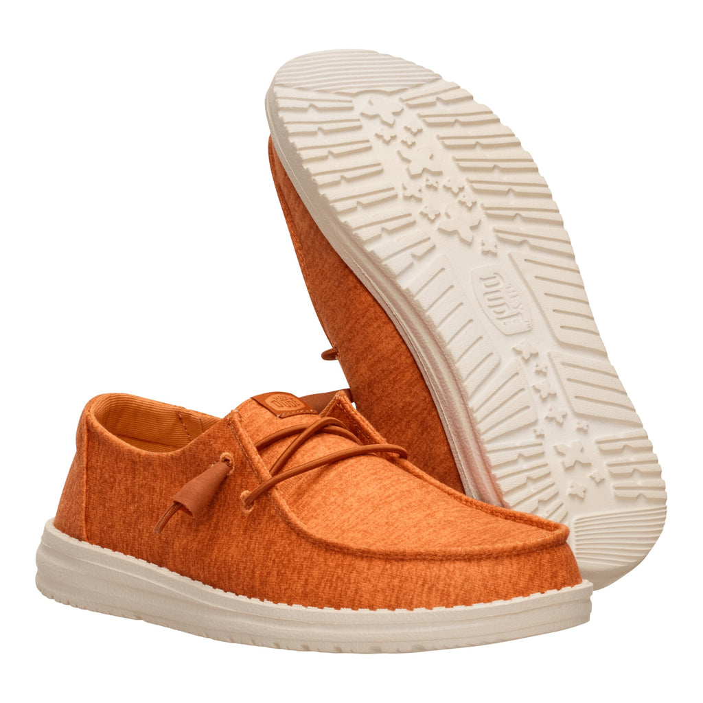 HEYDUDE Wendy Fleece Casual Pumpkin Size 8, Women’s Shoes, Slip-on Loafers, Comfortable & Light-Weight