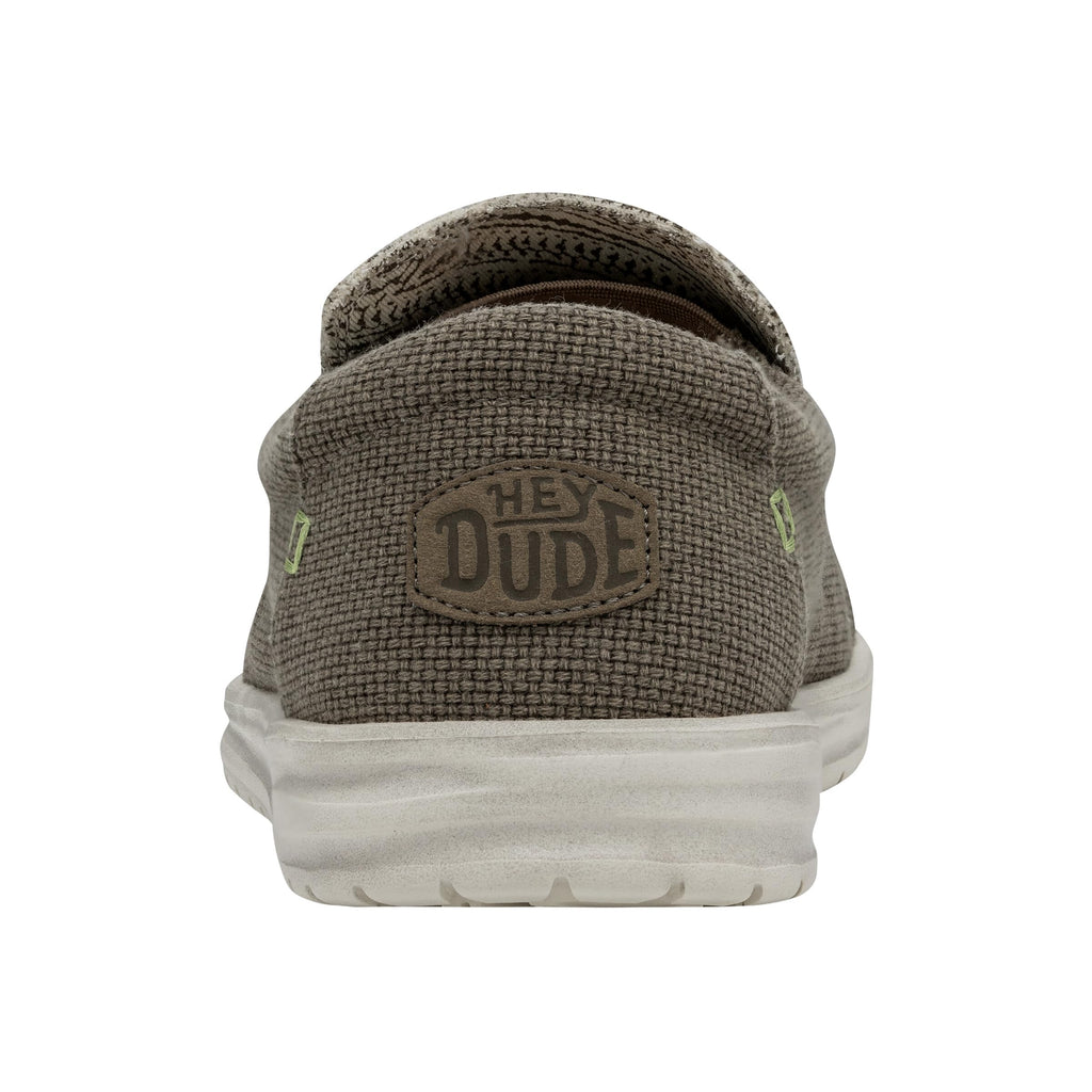 HEYDUDE Men's Mikka Braided Size 11| Men's Loafers | Men's Slip On Shoes | Comfortable & Light-Weight Brown