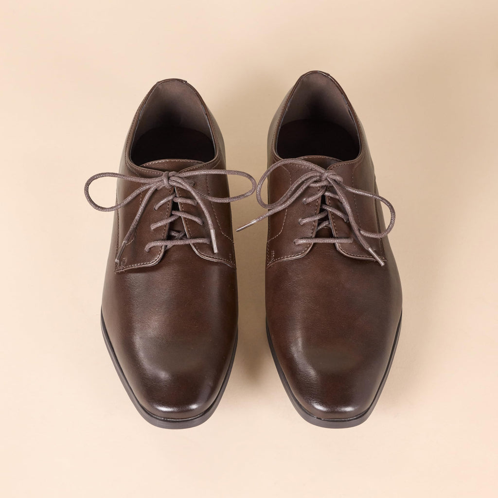Amazon Essentials Men's Derby Shoe, Dark Brown, 9.5