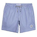 maamgic Mens Swim Trunks Quick Dry Swim Shorts with Mesh Lining Funny Swimwear Bathing Suits 7inch Blue Striped Medium