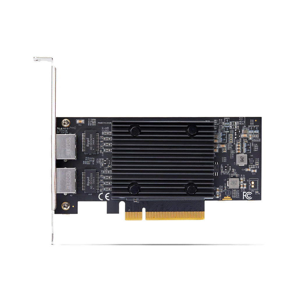 StarTech.com 2-Port PCIe 10Gb Ethernet Network Card, Windows and Linux, BCM57416 Chipset, 10GBASE-T, NIC Card, TAA