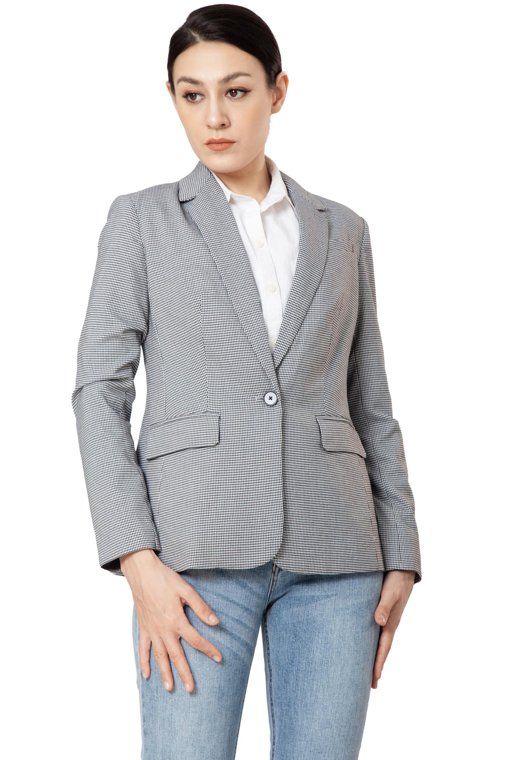 Marycrafts Women's Blazers Blazer Jackets for Women Business Casual Work Professional 6 Houndstooth