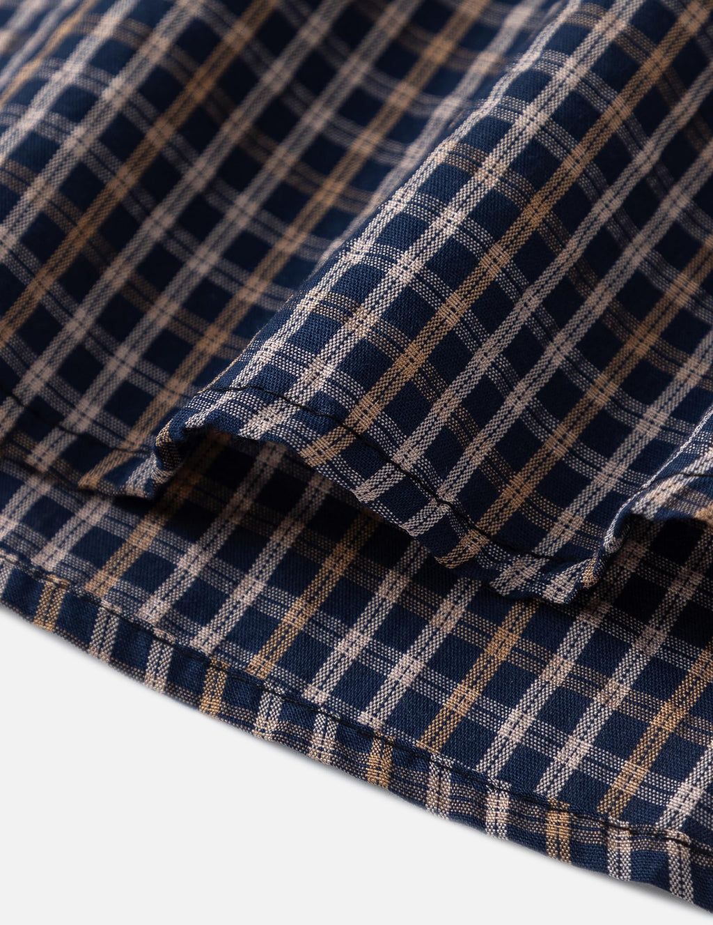 Vamtac Mens Button Down Shirts - Short Sleeve Shirt, Novelty Y2k Outfits, Plaid Tops Blue Brown