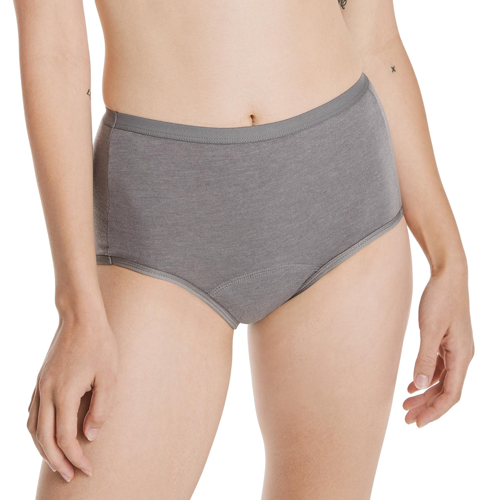 Hanes Women's Comfort, Period. Moderate Leaks Period Underwear, Moderate Protection, 3-Pack (Colors May Vary)