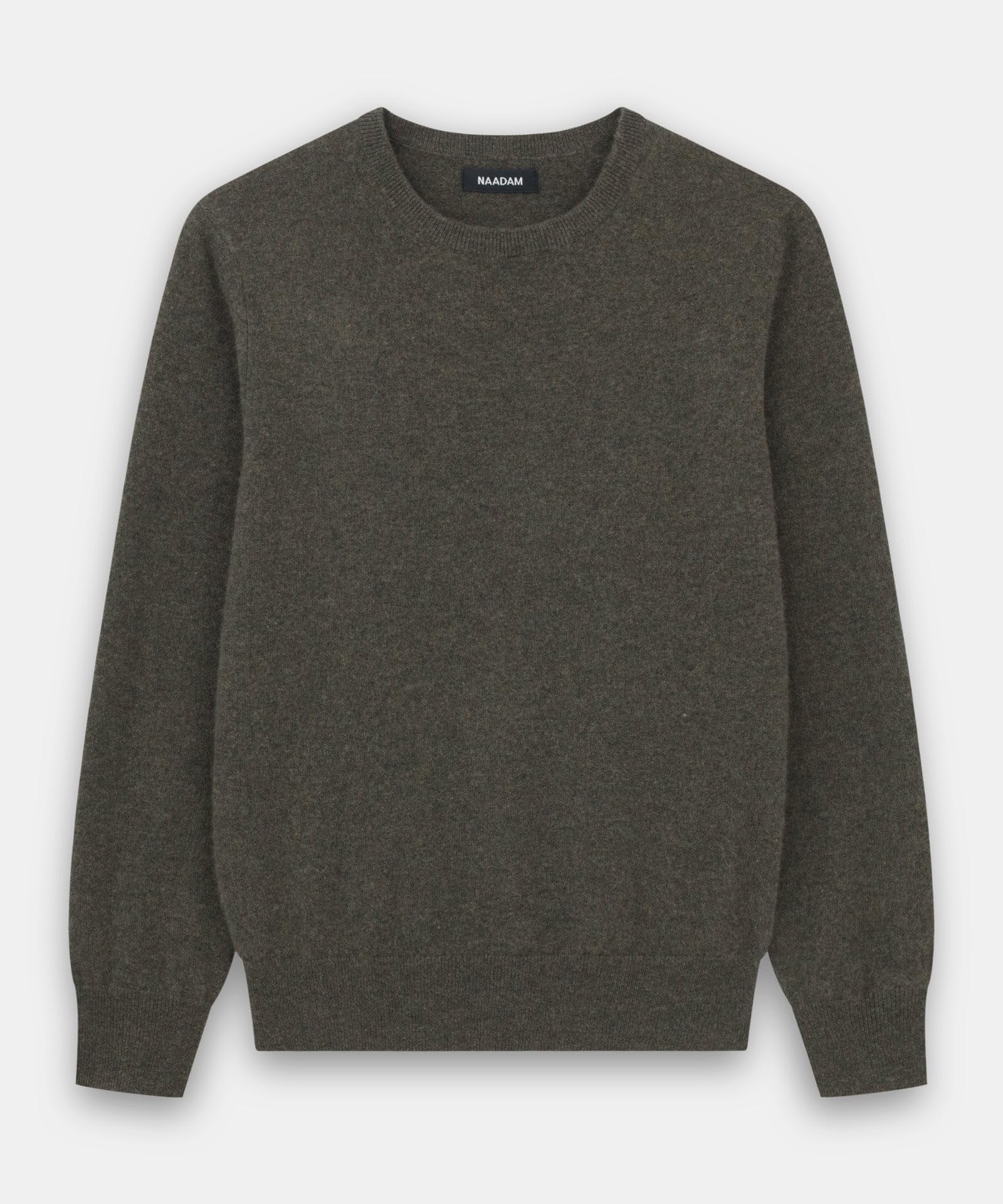 NAADAM The Original Cashmere Crewneck Sweater,Olive,XL
