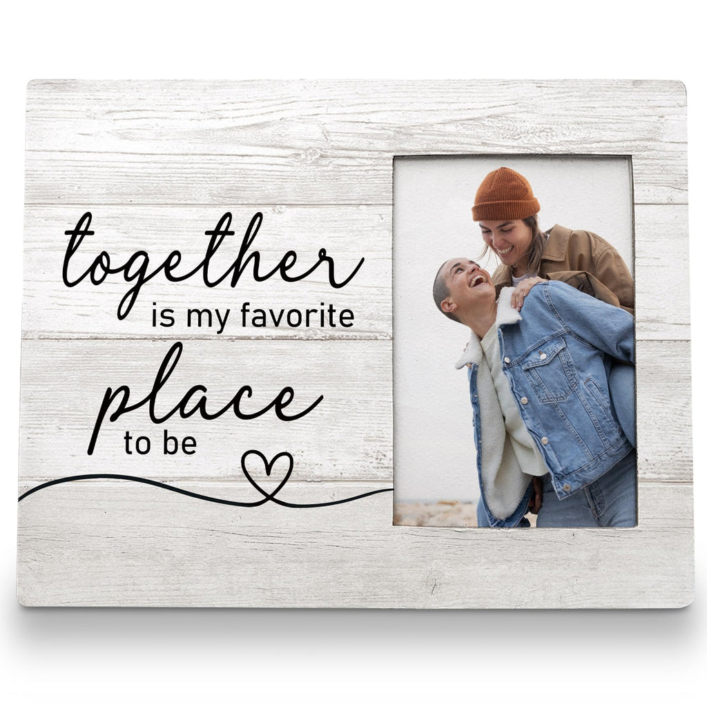 FLDAS Couple Picture Frames 8x10, Gifts for Couples, Wedding Picture Frames for the Couple Wedding Gifts,Together is My Favorite Place Photo Frame