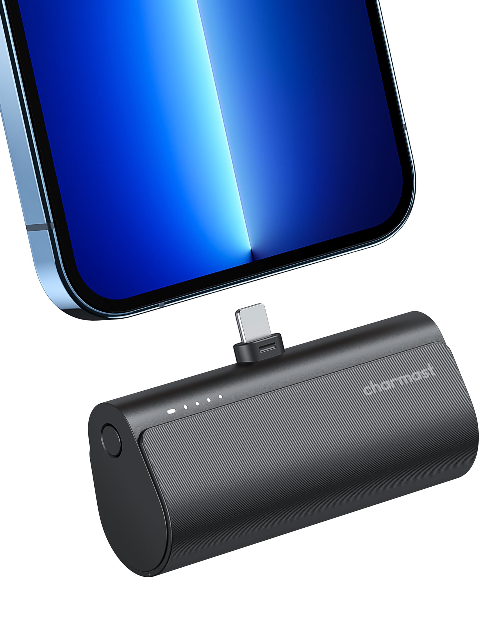 charmast Small Portable Charger for iPhone, Ultra-Compact 20W PD Fast Charging Power Bank 5000mAh, Mini Battery Pack for iPhone 14/14 Pro Max/13/13 Pro Max/12/12 Pro Max/11/XR/X/8/7/6 etc