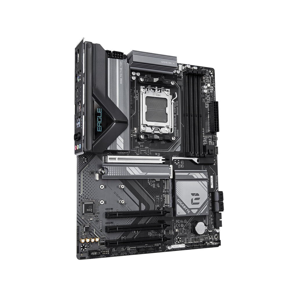GIGABYTE B850 Eagle WIFI6E AMD AM5 ATX Motherboard, Support AMD Ryzen 9000/8000/7000 Series, DDR5, 8+2+2 Power Phase, 3X M.2, PCIe 5.0, USB-C, WIFI6E, GbE LAN, EZ-Latch, 5-Year Warranty