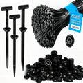 100 Pcs Nylon Universal Cable Tie Buckle, Multifunctional Nylon Cable Ties, Plastic Cable Tie Tool Fasteners, Zipper Clips, Suitable for Car Daily Repair (Black)