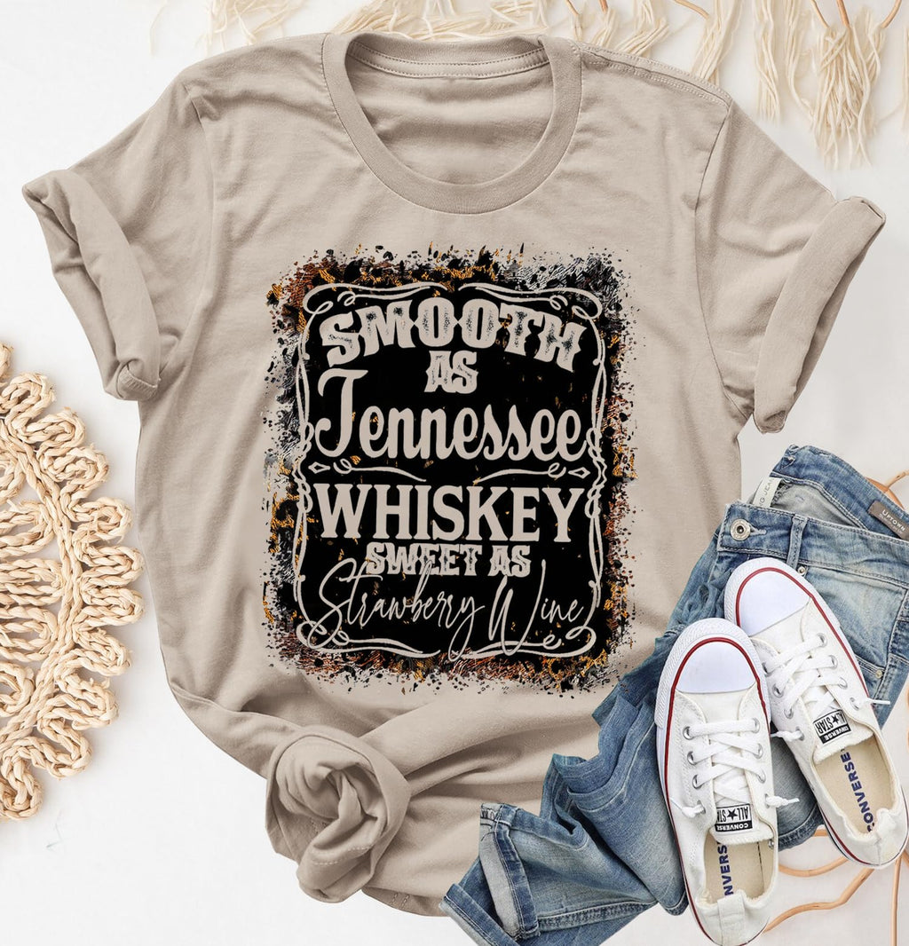Graphic Tees for Women Vintage Graphic Tees Summer Short Sleeve Shirts Casual Country Concert Tops 90s Country Shirts (L, Tennssee-Khaki)