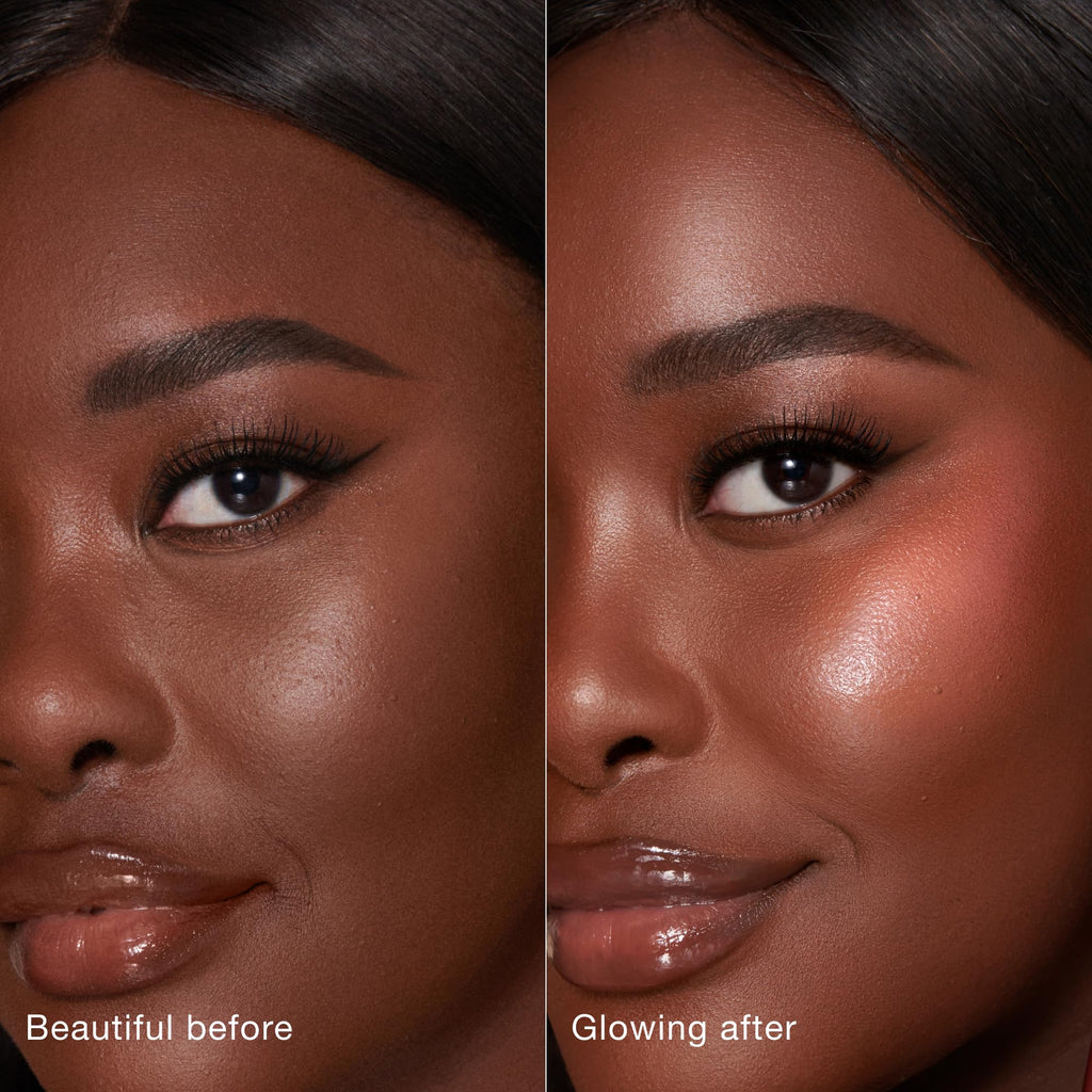 Charlotte Tilbury Beauty Light Wand Liquid Highlighter Makeup - Soft-Focus Highlighter & Blush for Cheeks - Pearlescent, Weightless Radiant Finish - Pinkgasm Sunset