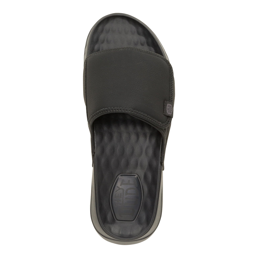 HEYDUDE Men's Shore Slide Classic Loafer Black