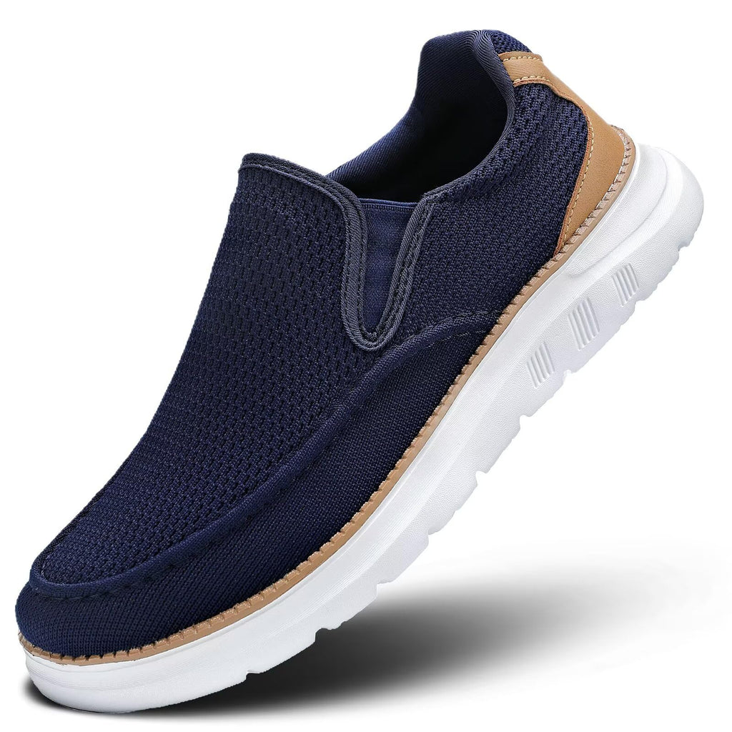 Mens Loafers Slip On Boat Shoes Casual Walking Dress Sneakers Mesh Business Oxfords Work Lightweight Soft Sole