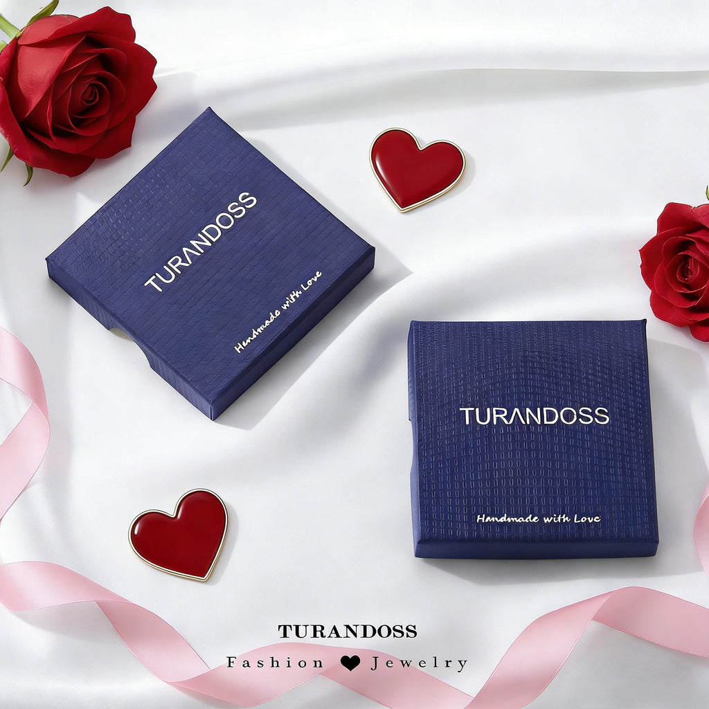 Turandoss Valentines' Gifts - Heart Initial A Necklaces for Women Trendy, Dainty 18K Gold Plated Heart Letter Necklaces Personalized Name Jewelry Valentines Gifts for Her Girlfriend Wife