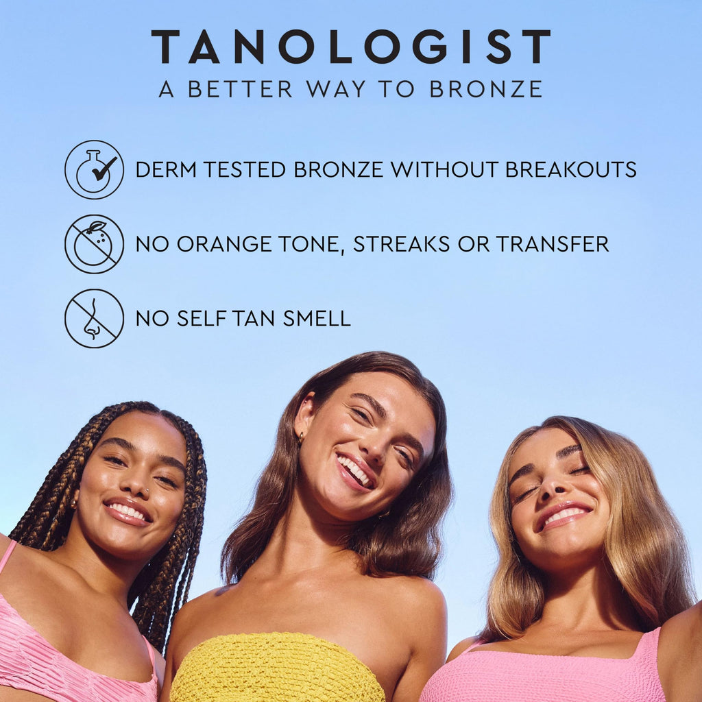 Tanologist Self Tan Mousse- Light, Fast-Developing, Transfer-Proof Clear Self Tanner for Face & Body, Smells Great, Lasts 7 Days, Natural Not Orange, Vegan Formula, 6.76 fl oz