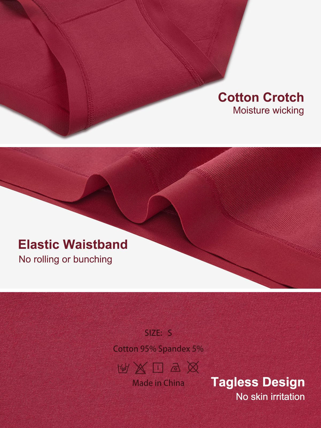 Cuweni Women's Cotton Underwear Full Coverage Soft Briefs Stretch Comfortable Low Rise Breathable Ladies Hipster Panties 6 Pack (US, Alpha, Medium, Regular, Regular, 6 color packs)