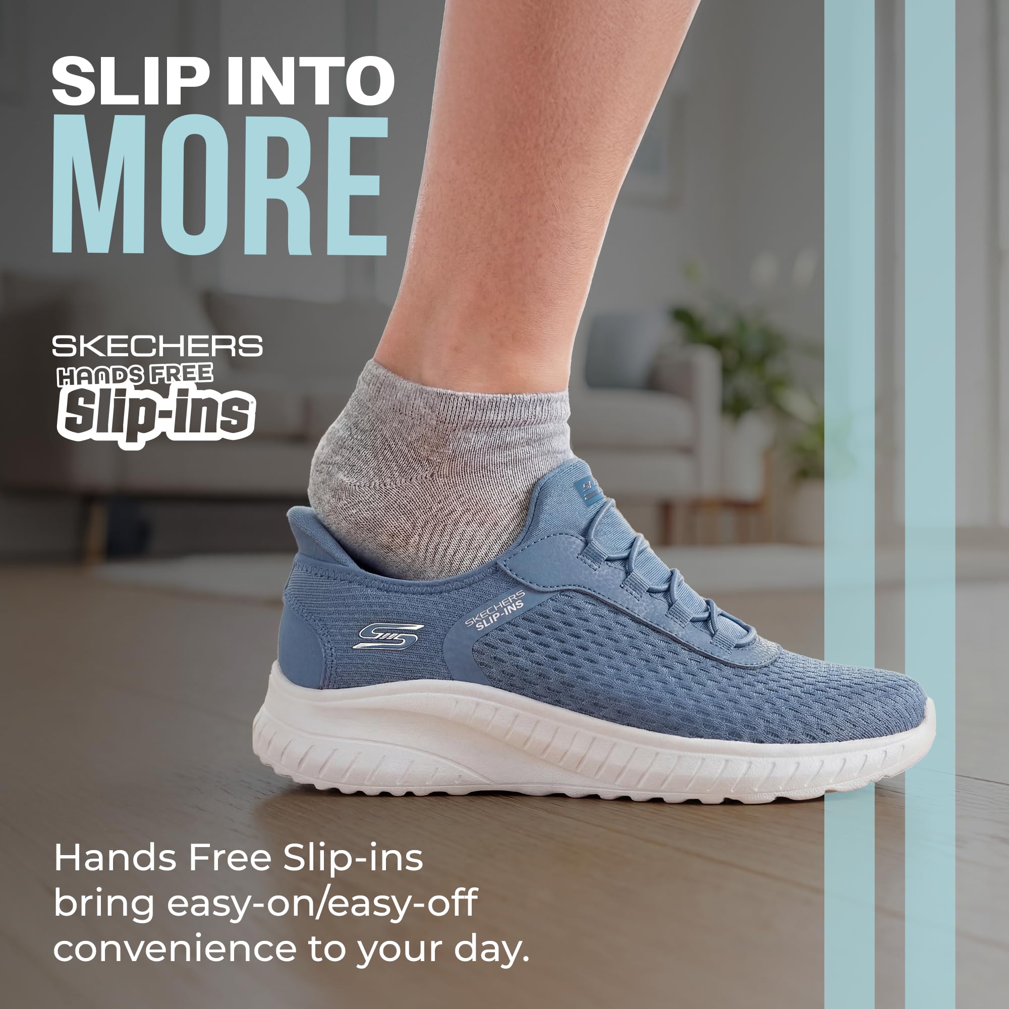 Skechers Women's Hands Free Slip-ins Bobs Squad Chaos - in Color, Slate, 10