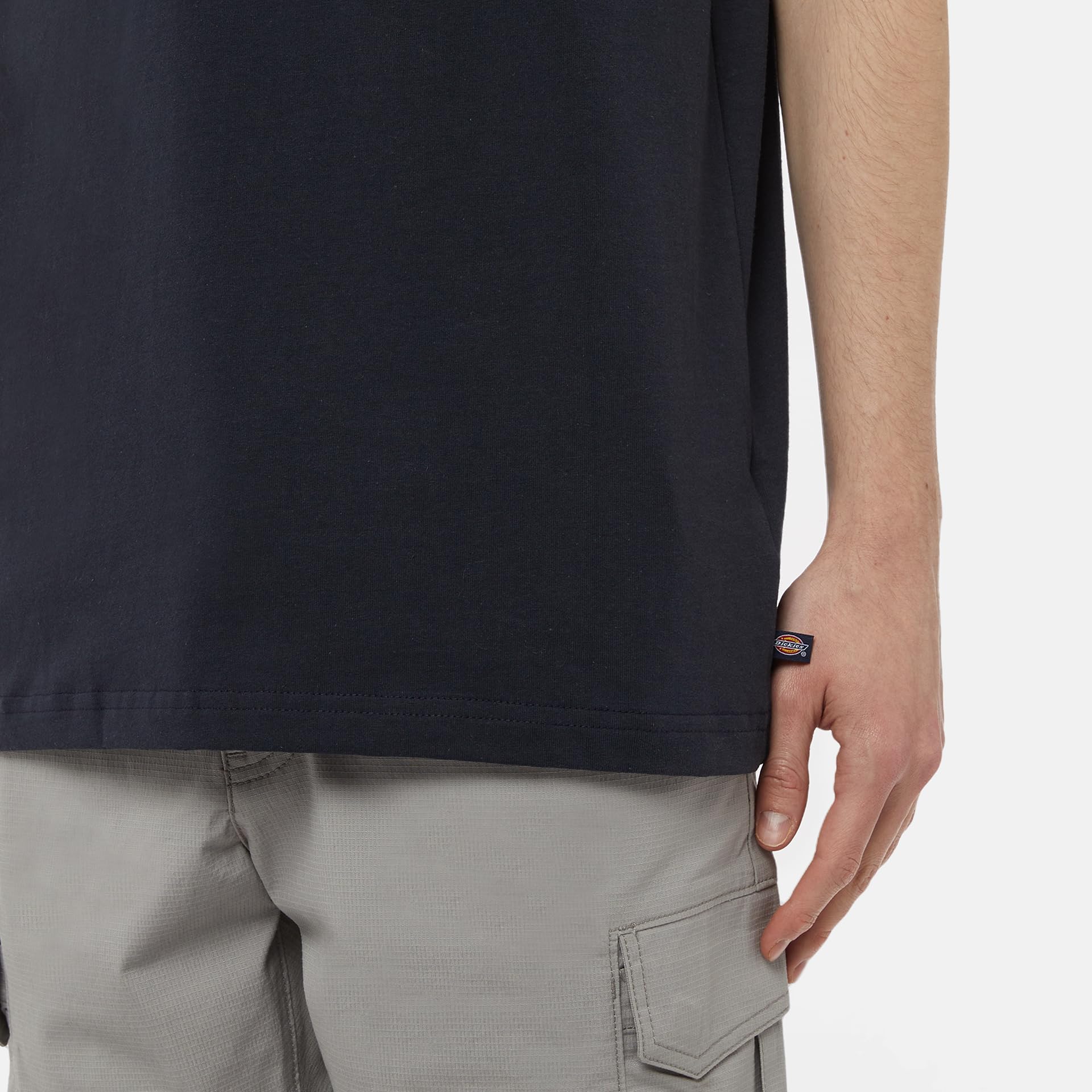 Dickies Men's Big-Tall Short Sleeve Heavweight Crew Neck Big-Tall Shirt, Dark Navy, 4X