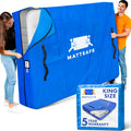 Nordic Elk Mattress Bags for Moving and Storage (King) Heavy Duty Moving Supplies, 8 Sturdy Handles, Strong Zipper, Mattress Cover Bed Bags, Storage Cover Essentials Packing Protector