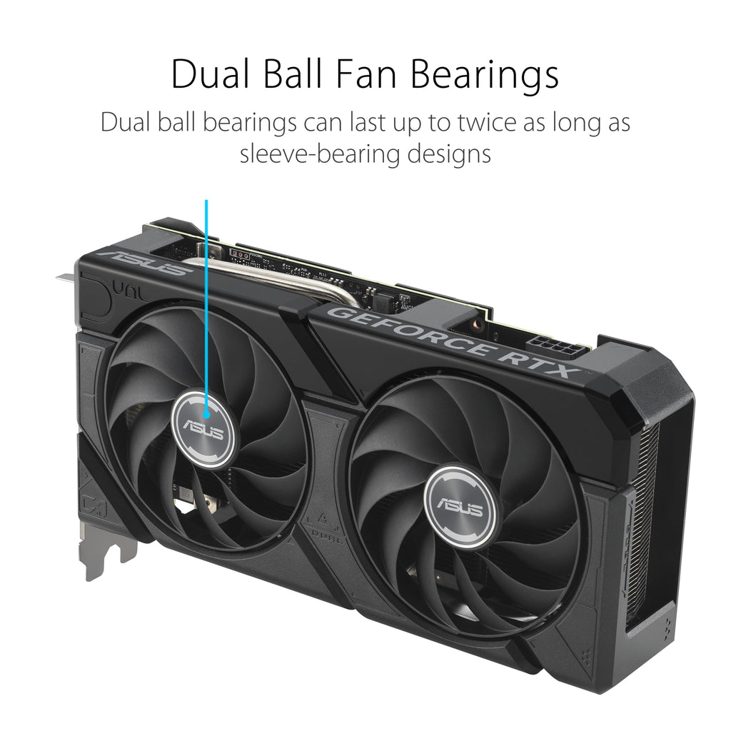 ASUS Dual GeForce RTX™ 4070 EVO OC Edition 12GB GDDR6X is Designed for Broad Compatibility, with a 2.5-Slot Design, Axial-tech Fan Design, 0dB Technology, Auto-Extreme Technology, and More (Renewed)
