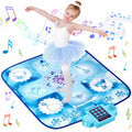 LZFYMXOK Dance Mat, Electronic Rhythm Step Play Mat with LED Lights, Light Up Dance Mat, 8 Challenge Levels, Adjustable Volume, Built-in Music, Frozen Toys Gift for Kids 3-12