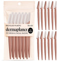 Kitsch Dermaplane Razor for Women Face – Face Razors for Women & Men, Eyebrow Trimmer & Face Shaver – Exfoliating Facial Razor & Skin Care Tool for Smoother Skin - Terracotta, 12 pcs