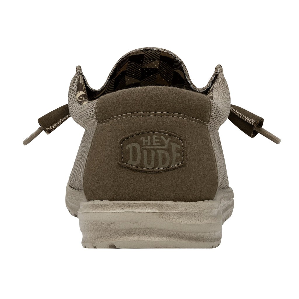 HEYDUDE Men's Wally Sox | Men?s Shoes | Men's Lace Up Loafers | Comfortable & Light-Weight Beige