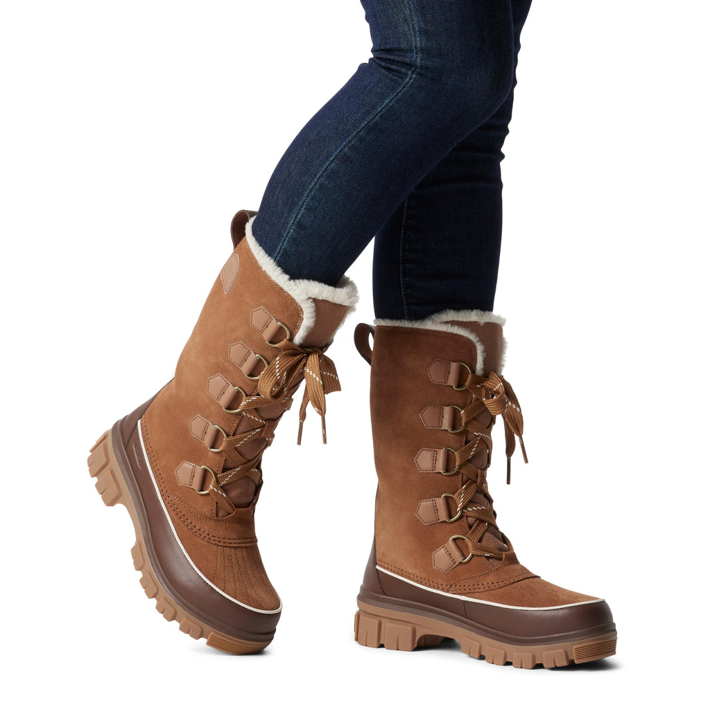 SOREL Women's Tivoli V Tall Waterproof Boot - Velvet Tan, Tobacco - 8