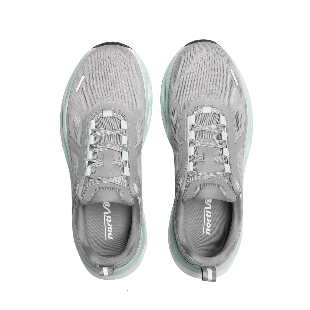 NORTIV 8 Men's Comfortable Walking Shoes MovePropel Athletic Breathable Gym Workout Tennis Jogging Cross Training Non Slip Fashion Running Sneakers,Size 10.5,Grey,SNWS247M