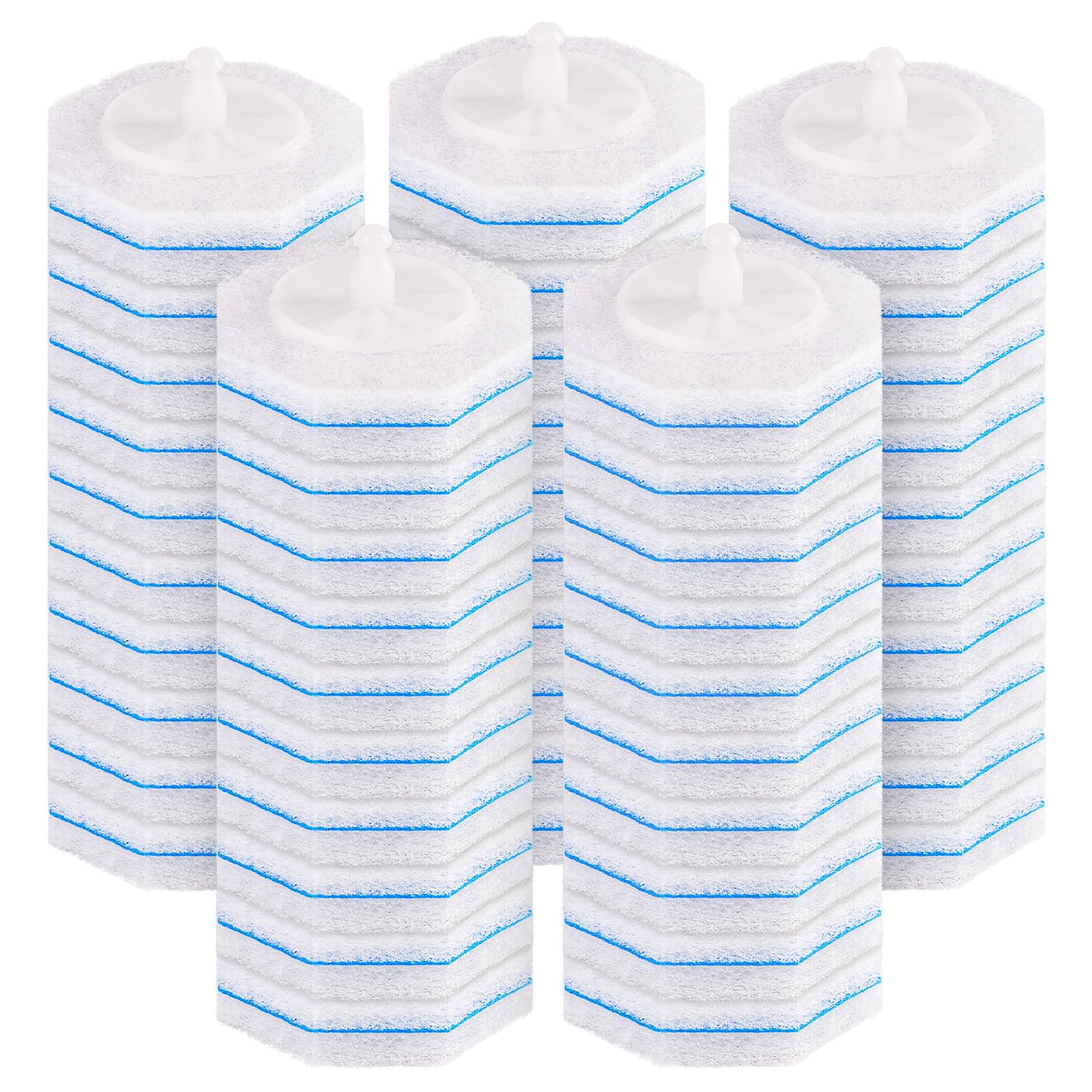 Kucbraly 50 Count Toilet Wand Refills for Clorox, Compatible with Most Disposable Toilet Brush for Bathroom Cleaning