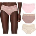 Maidenform Women's Hipster Underwear, Stretch Lace Panties for Women, 3-Pack