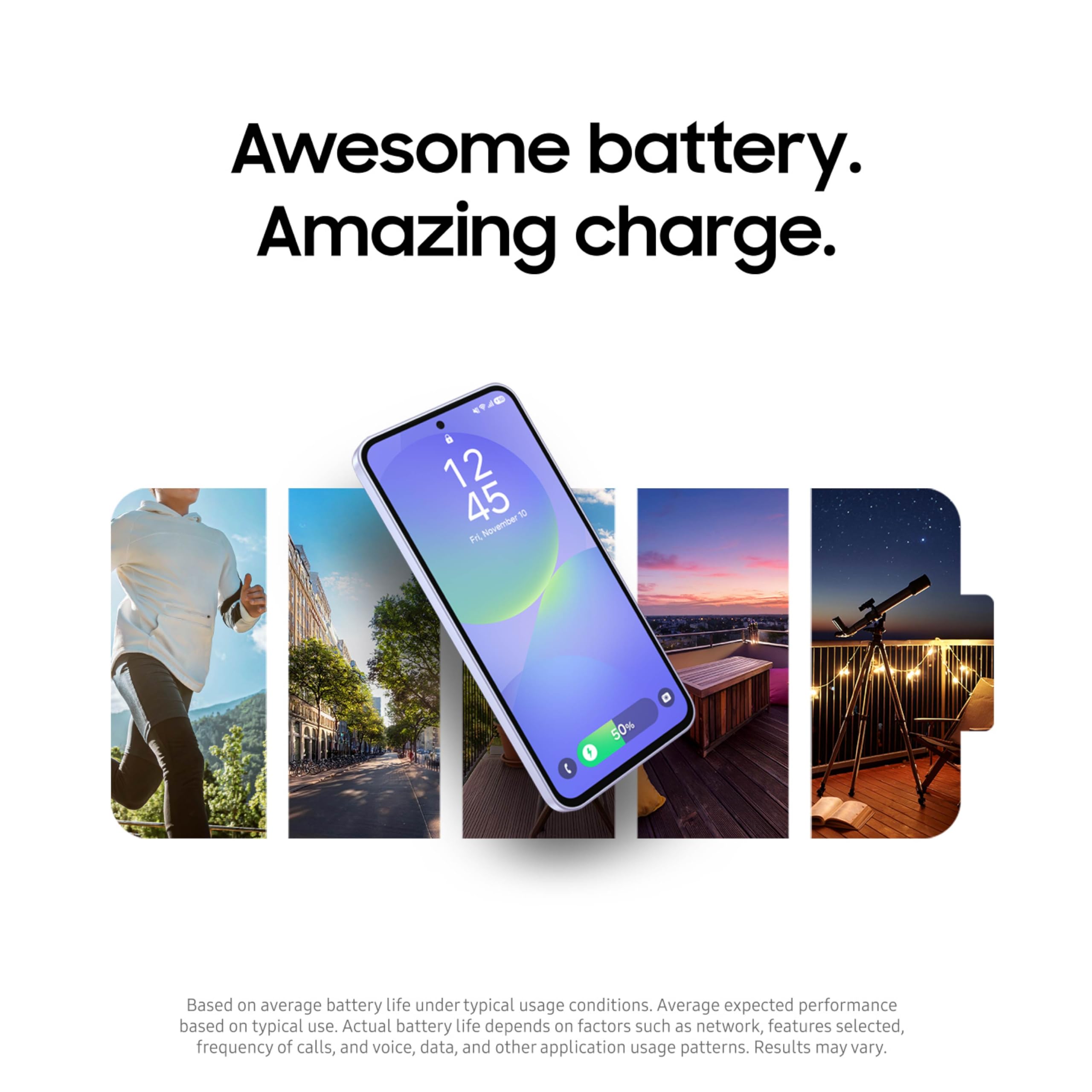 Samsung Galaxy A36 5G A Series Cell Phone, 256GB Unlocked Android Smartphone, AMOLED Display, Rugged Design, US Version, 2025, US 1 Yr Manufacturer Warranty, Awesome Lavender