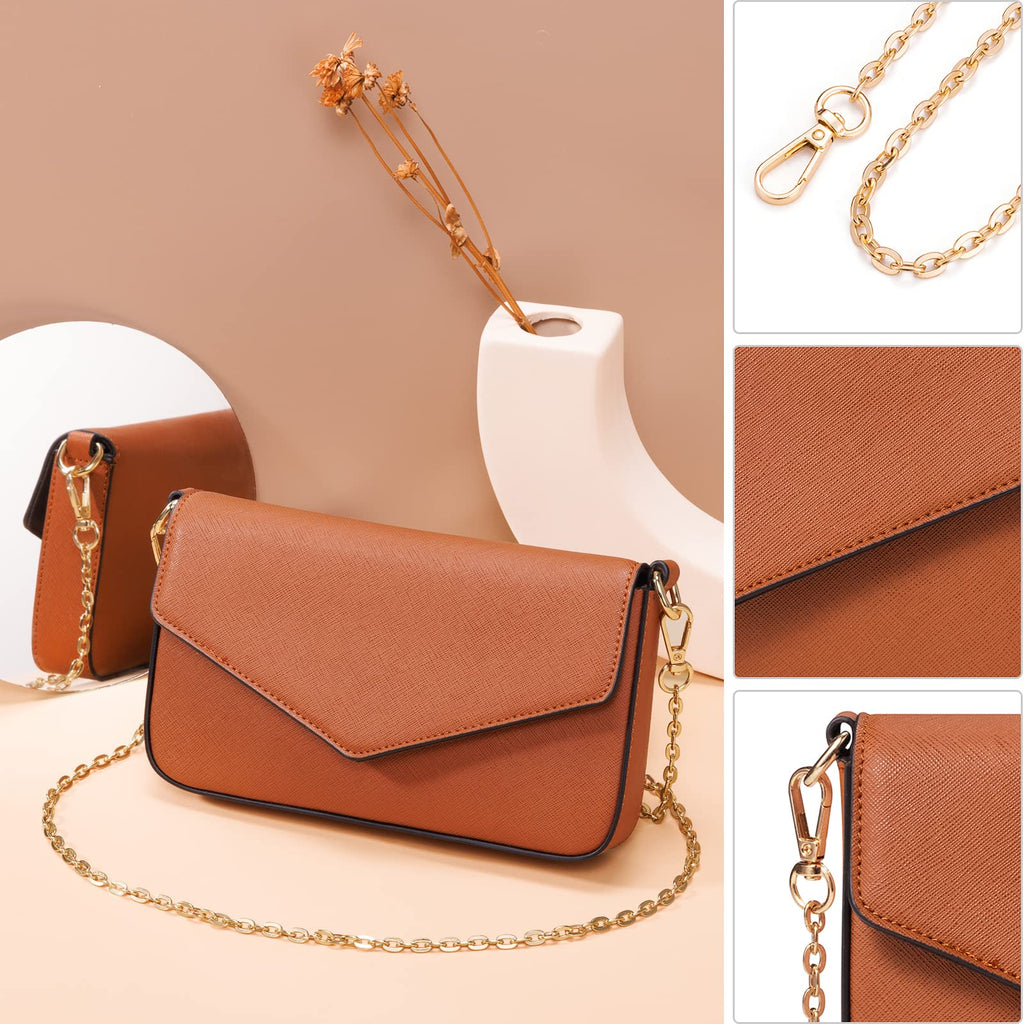 Bagsure Women's Handbag Set, Tote Bag 4pcs, Brown and White Synthetic Leather, Fashion Purse Sets for Work, Shopping, Outdoors
