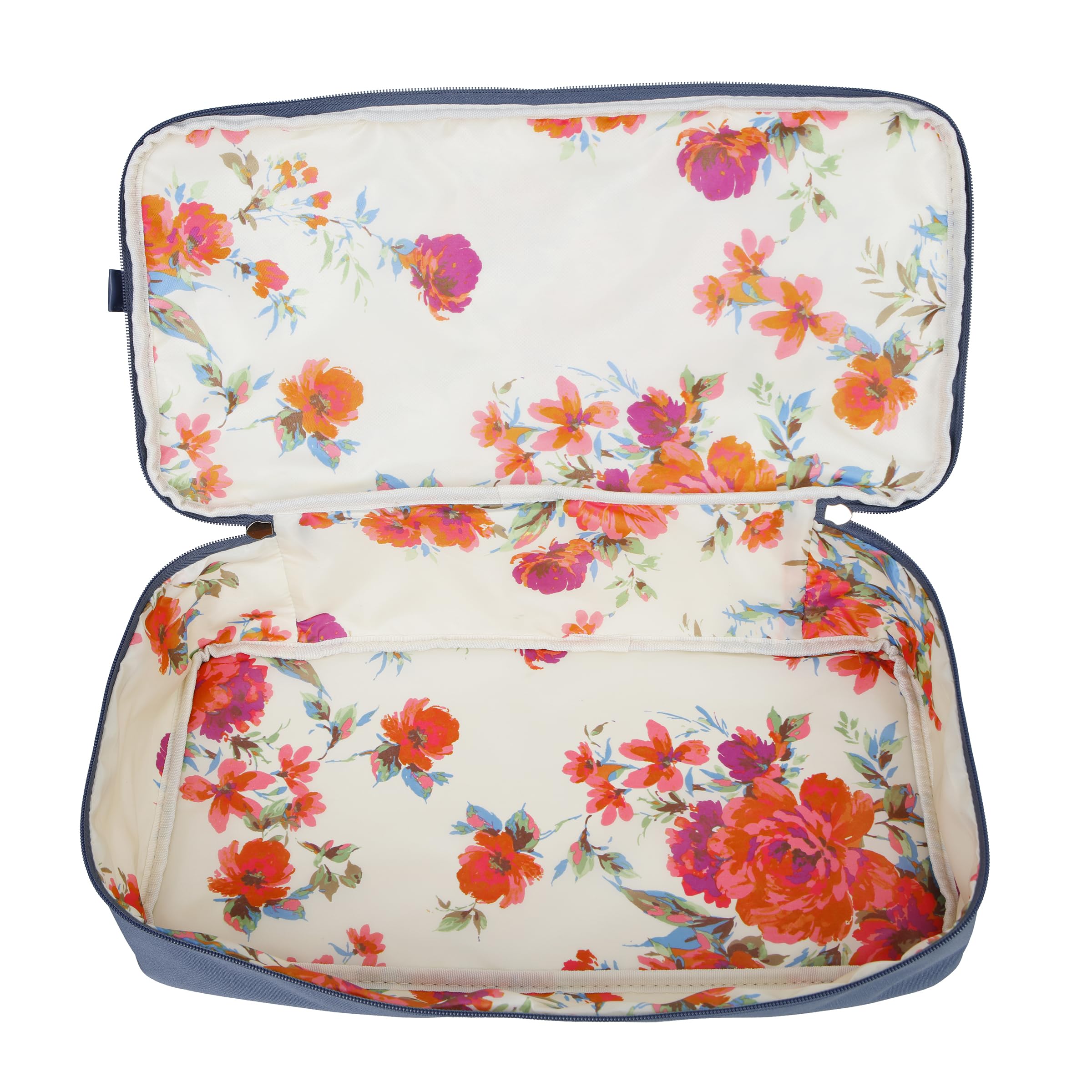Jessica Simpson Countryside Weekender Duffel 100% Polyester Drop Bottom Bag, Oceanview
