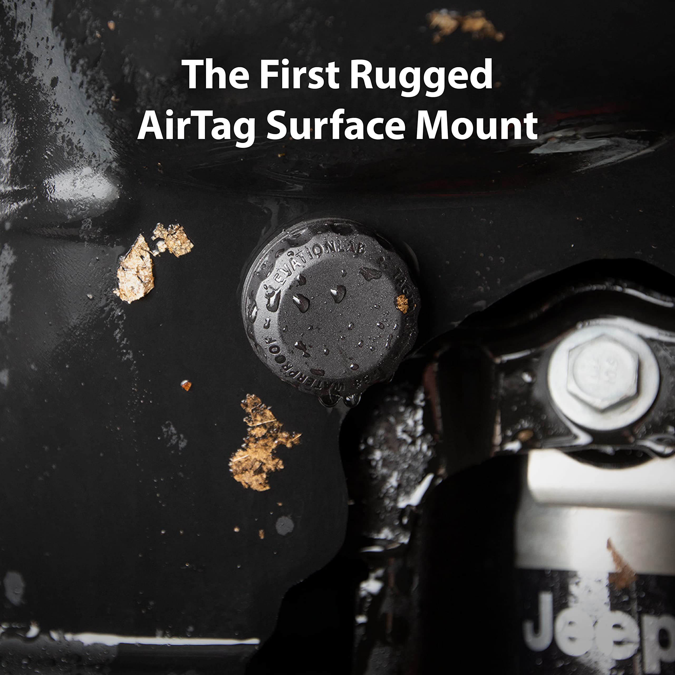 Elevation Lab AirTag Adhesive Mount (4 Pack) - TagVault™ - The First Waterproof AirTag Stick-On Holder | 3M VHB, Indestructible, Screw-On Design, Find Your Bike, Car, & More