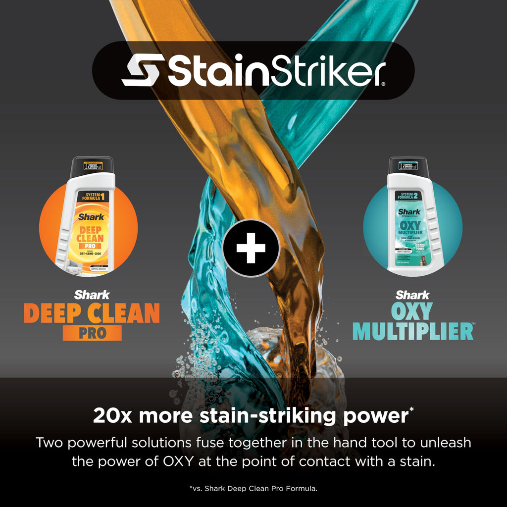 Shark StainStriker Portable Carpet Upholstery & Area Rug Cleaner, Stain & Odor Remover, Perfect for Car Interiors, Nordic Blue, PX202BRN